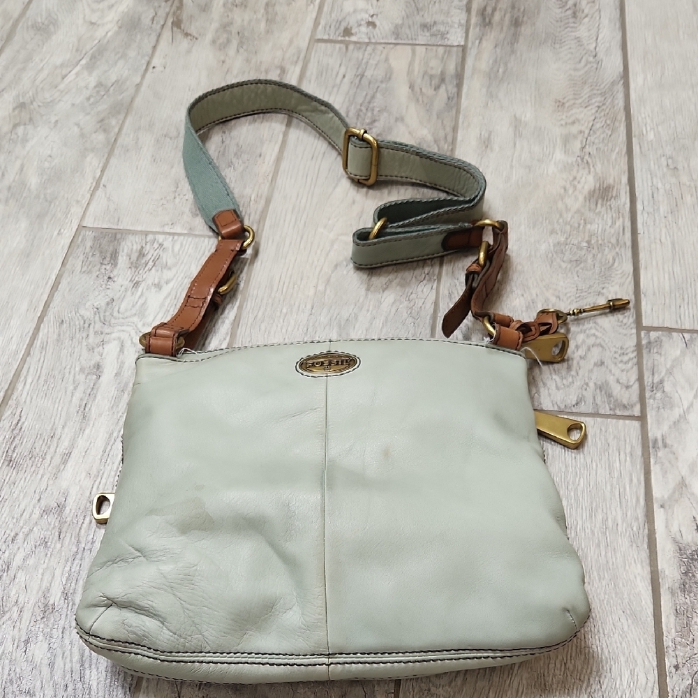Fossil Light Gray Crossbody Bag - image 4